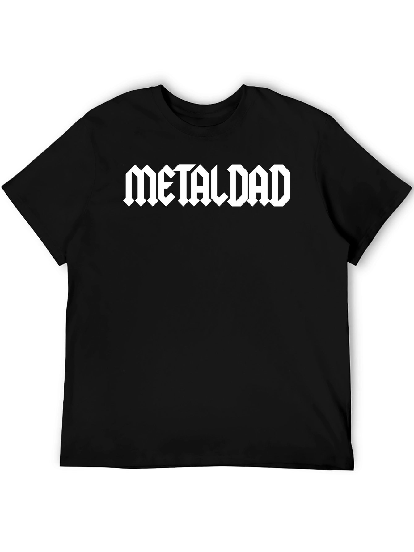 Metal Dad Graphic Tee - Black Cotton T-Shirt