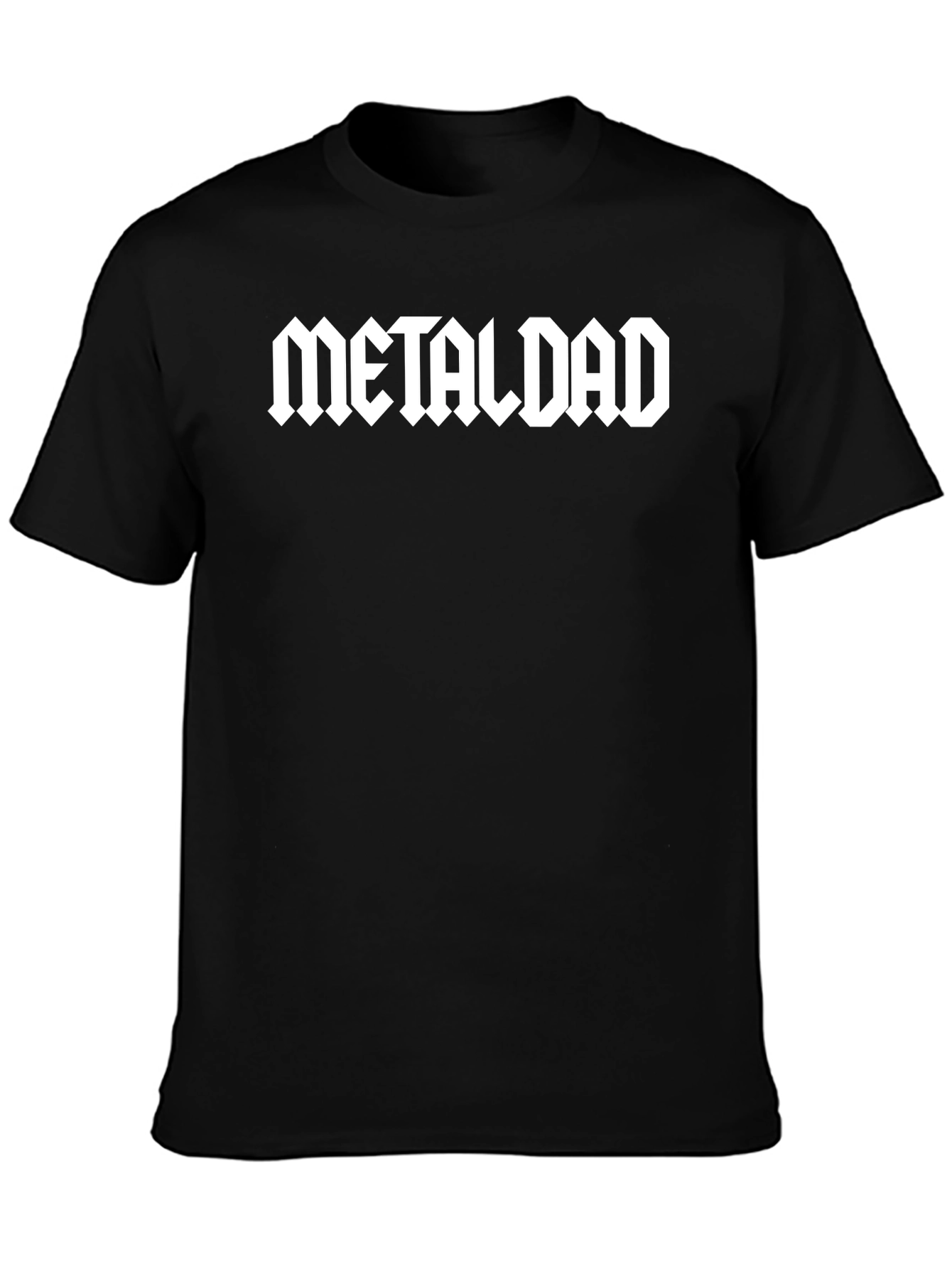 Metal Dad Graphic Tee - Black Cotton T-Shirt