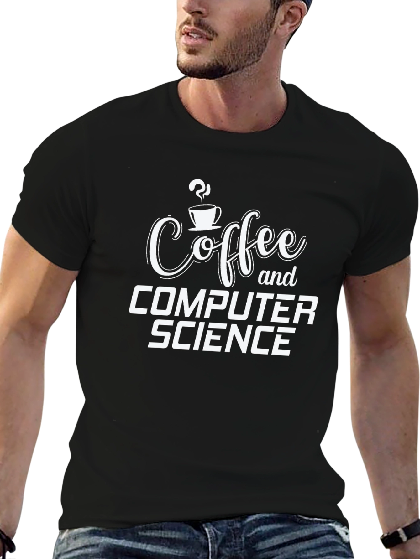 Coffee and Computer Science Black T-Shirt