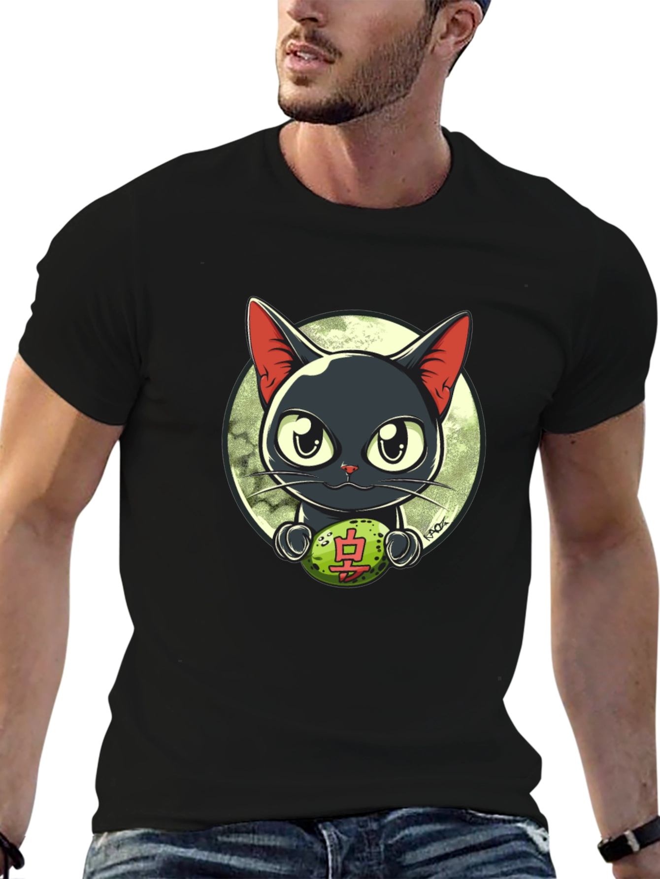 Cute Anime Cat T-Shirt