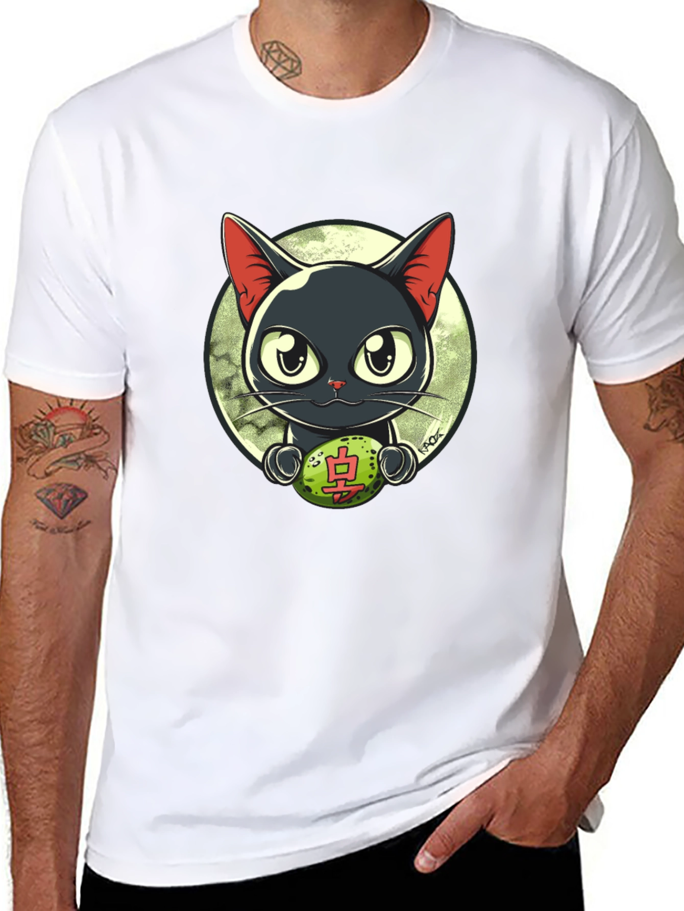 Cute Anime Cat T-Shirt