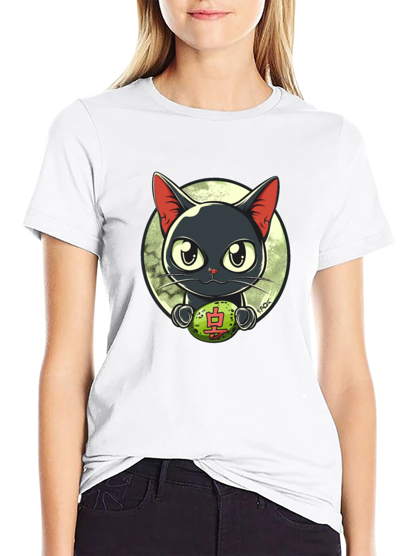 Cute Anime Cat T-Shirt