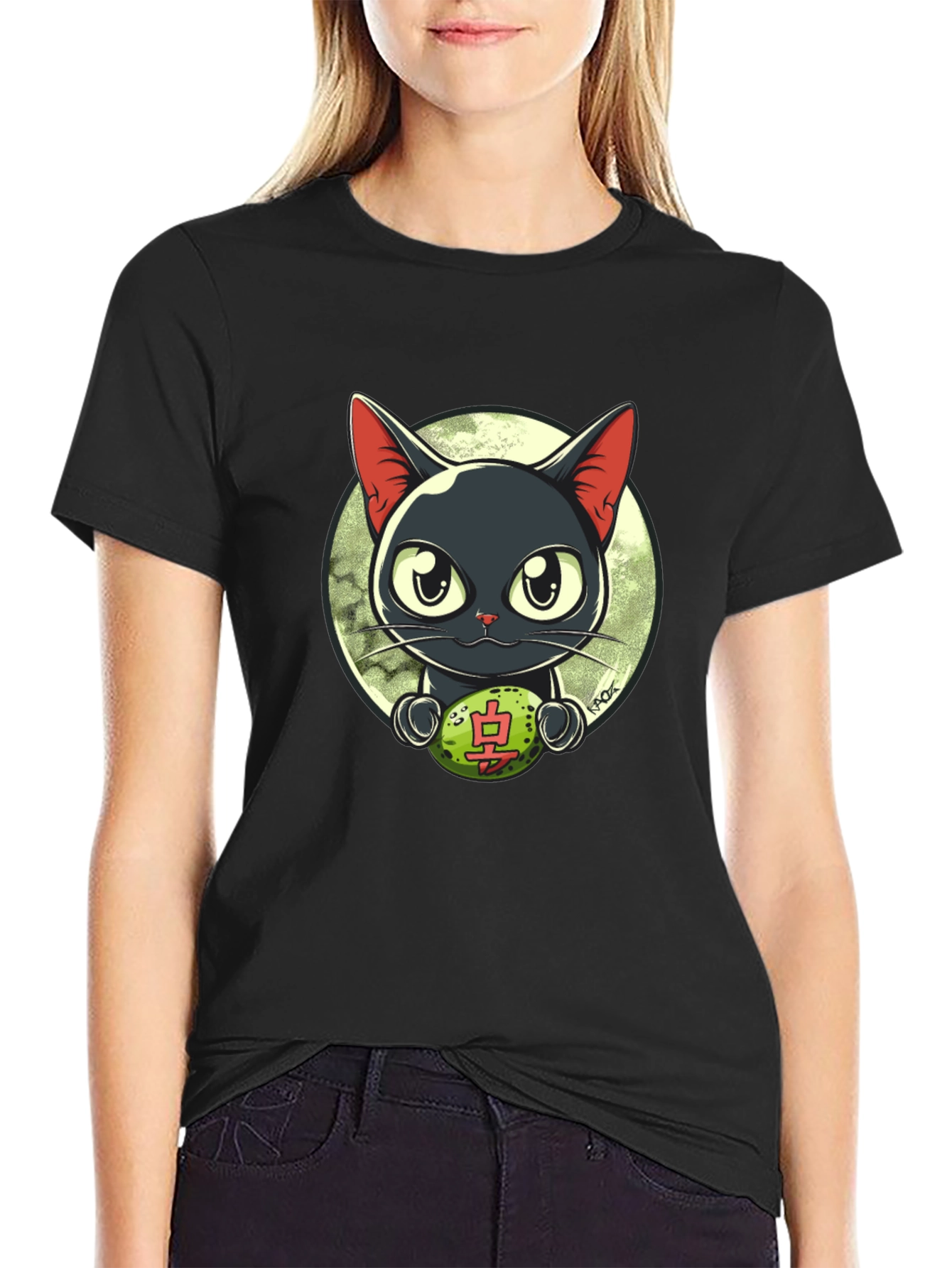Cute Anime Cat T-Shirt