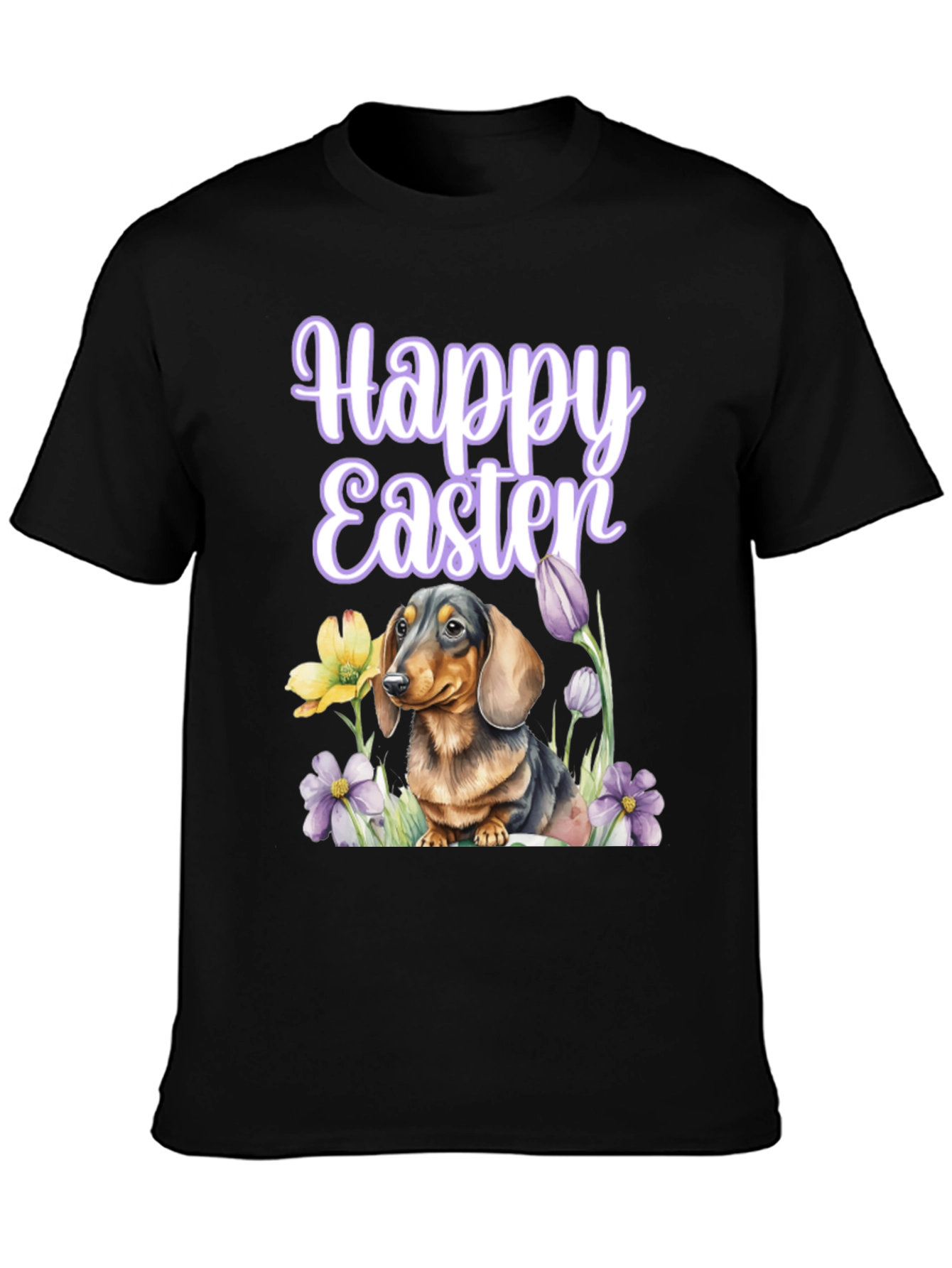 Happy Easter Dachshund T-Shirt Unisex Cute Dog Tee