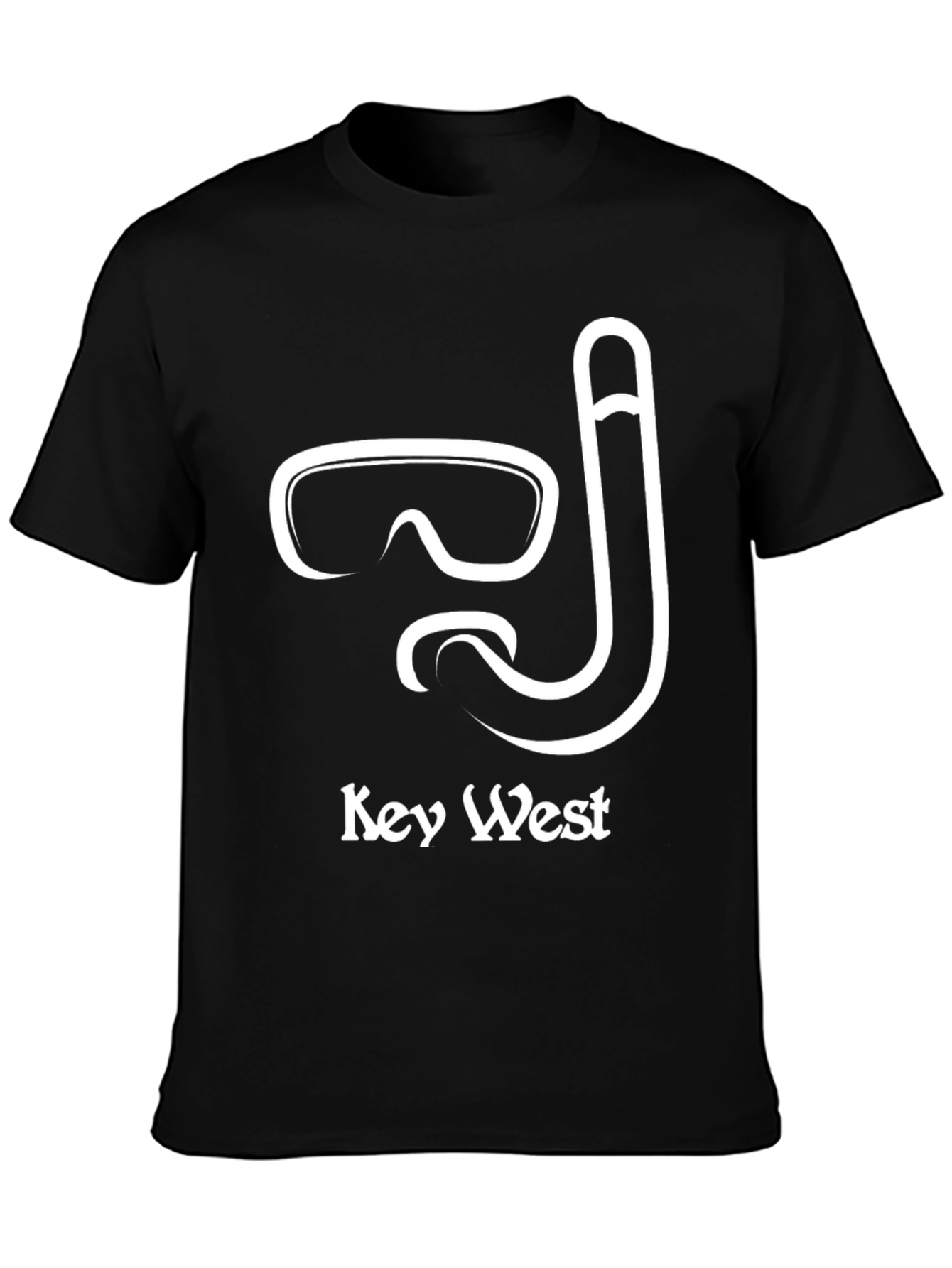 Key West Snorkel T-Shirt - Black Cotton Tee