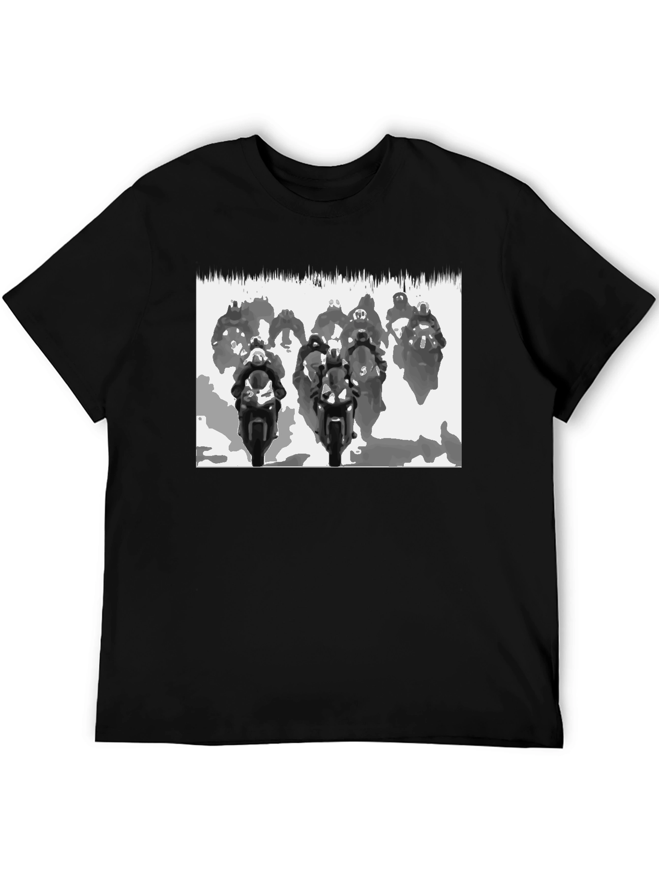 Motorcycle Race Black T-Shirt - Ride in Style