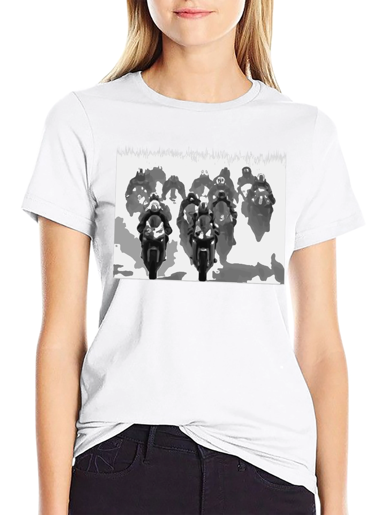 Motorcycle Race Black T-Shirt - Ride in Style