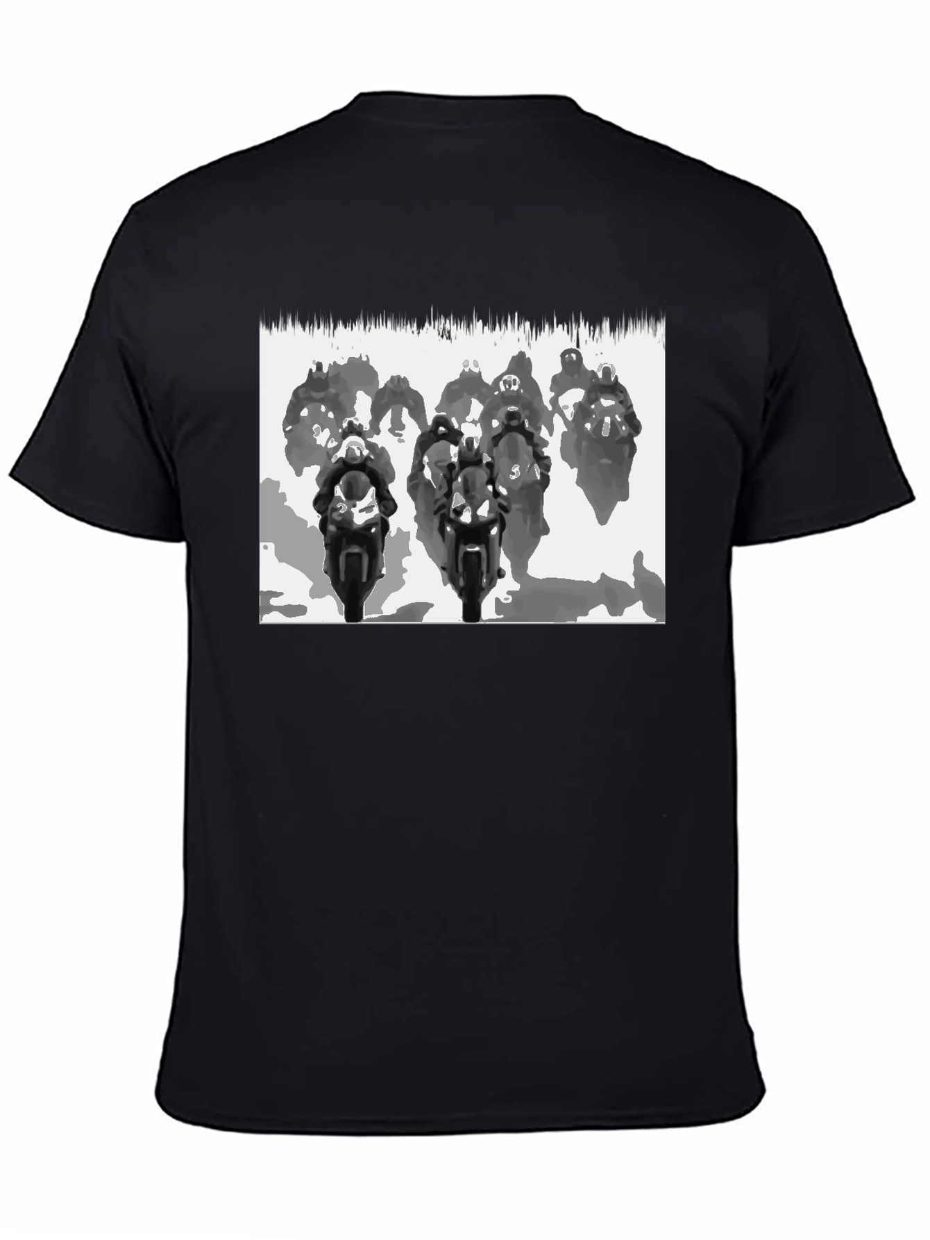 Motorcycle Race Black T-Shirt - Ride in Style