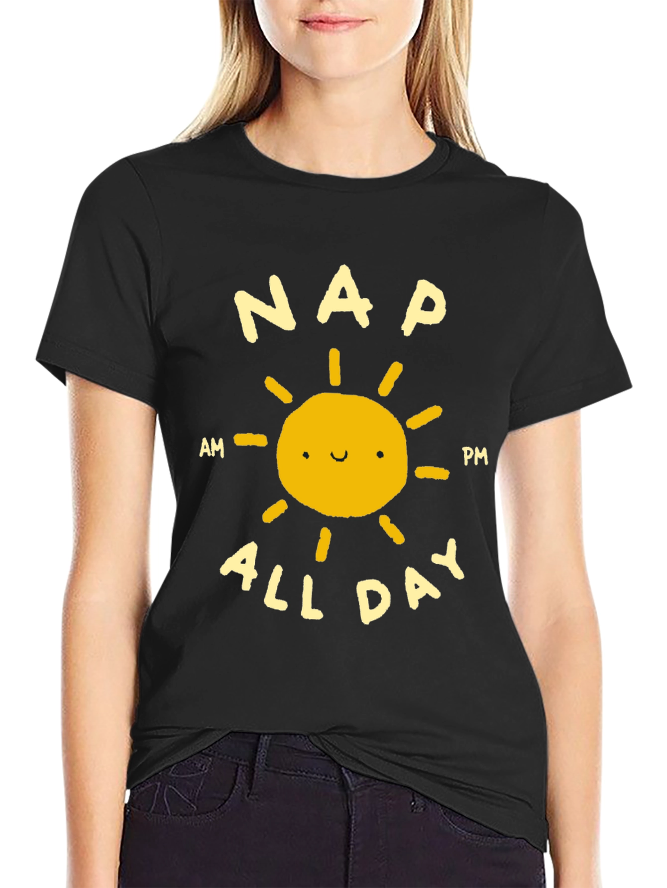 Nap All Day T-Shirt - Funny Sleep Lover Tee