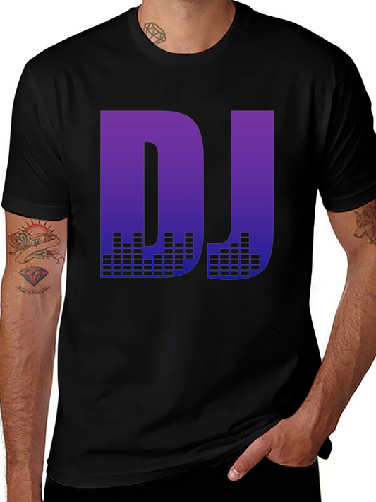 DJ Music Graphic T-Shirt - Black