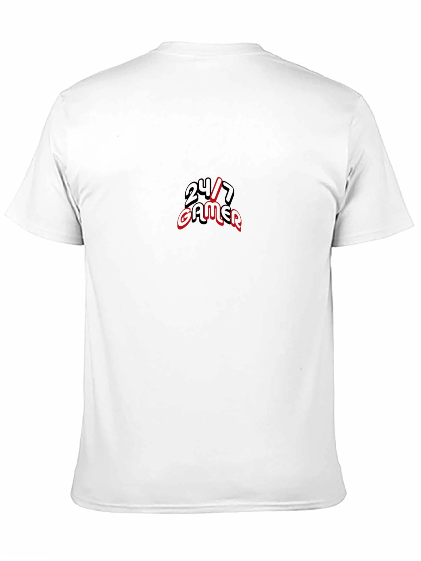 24/7 Gamer Black T-Shirt - Gaming Apparel
