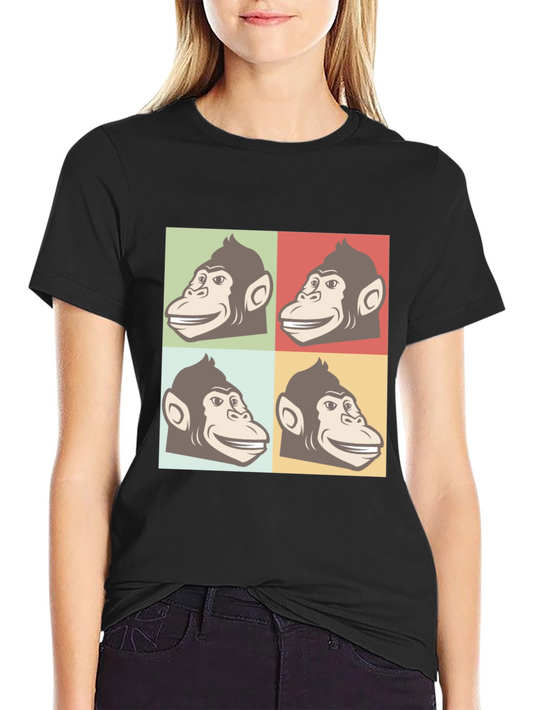 Retro Monkey Pop Art T-Shirt