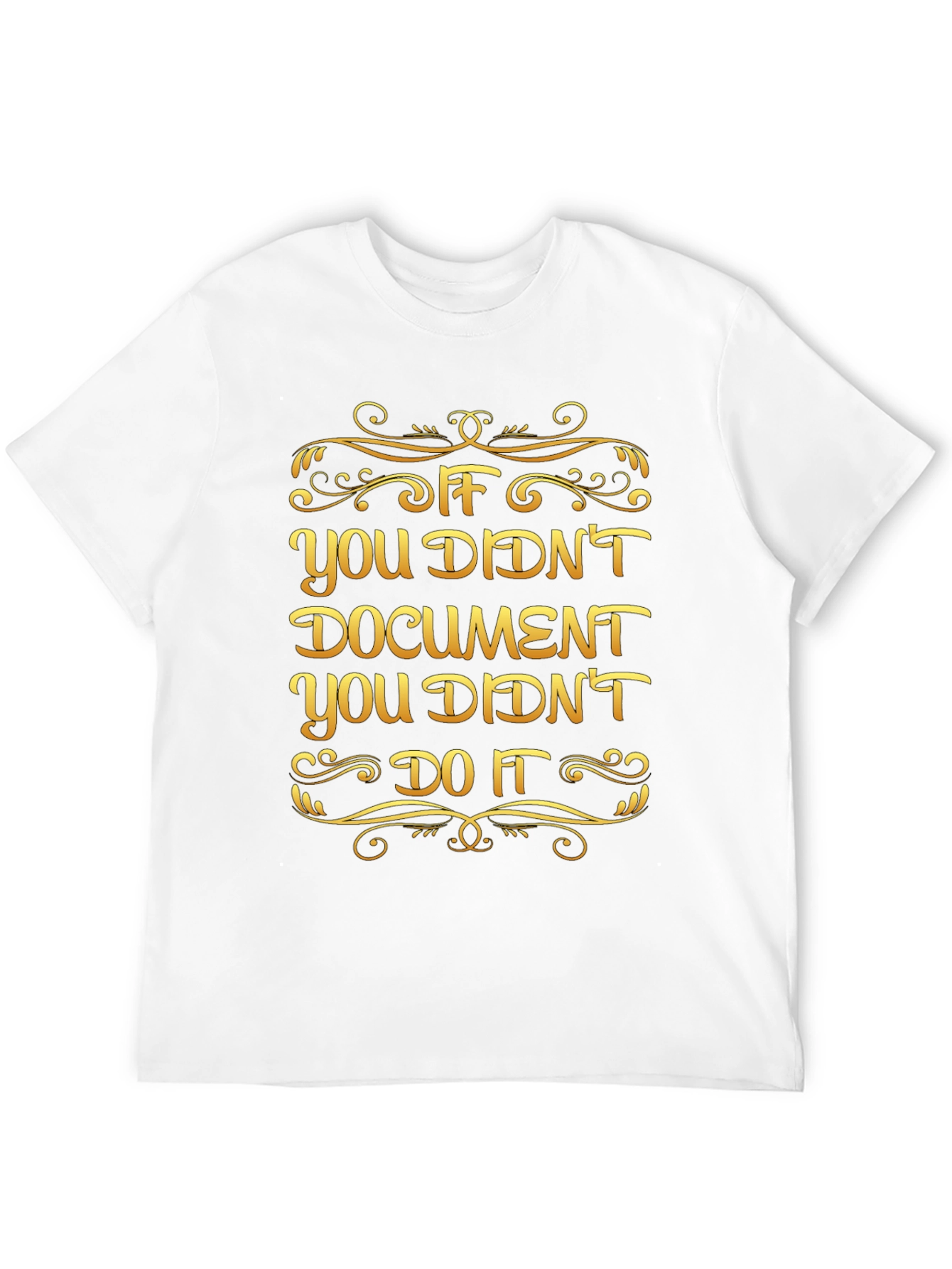 Funny Document Black T-Shirt