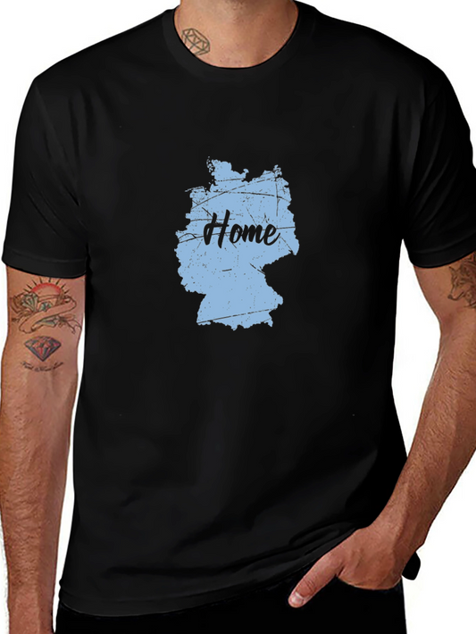 Home Germany Map Black T-Shirt