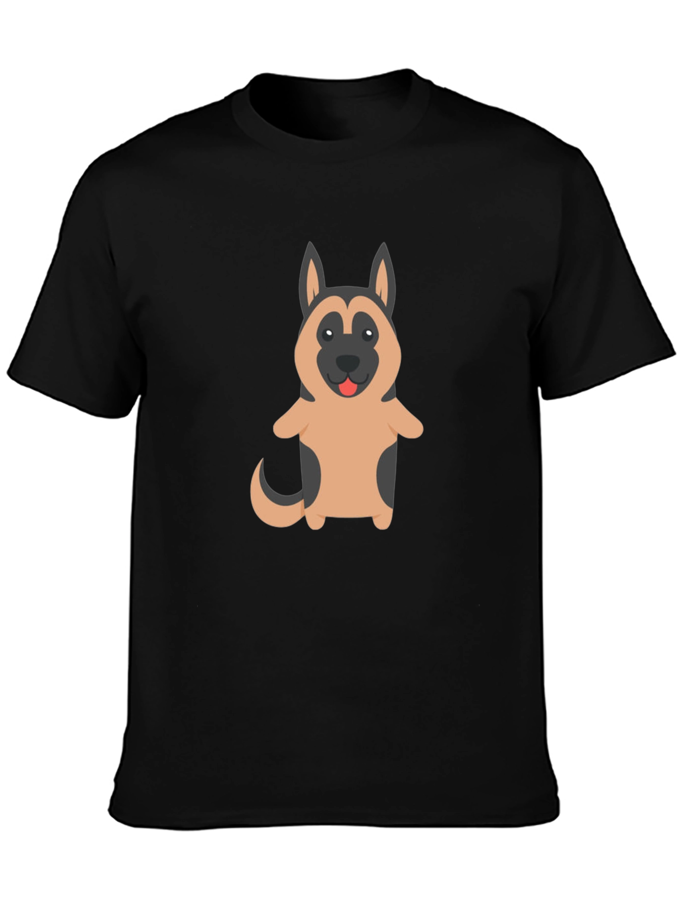 German Shepherd Dog Cartoon Graphic T-Shirt