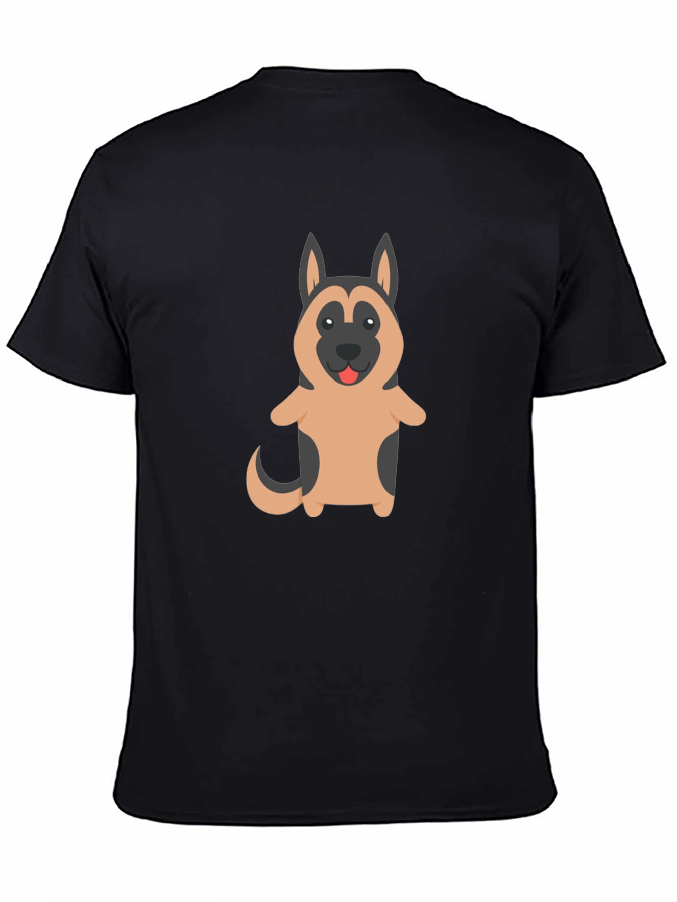 German Shepherd Dog Cartoon Graphic T-Shirt