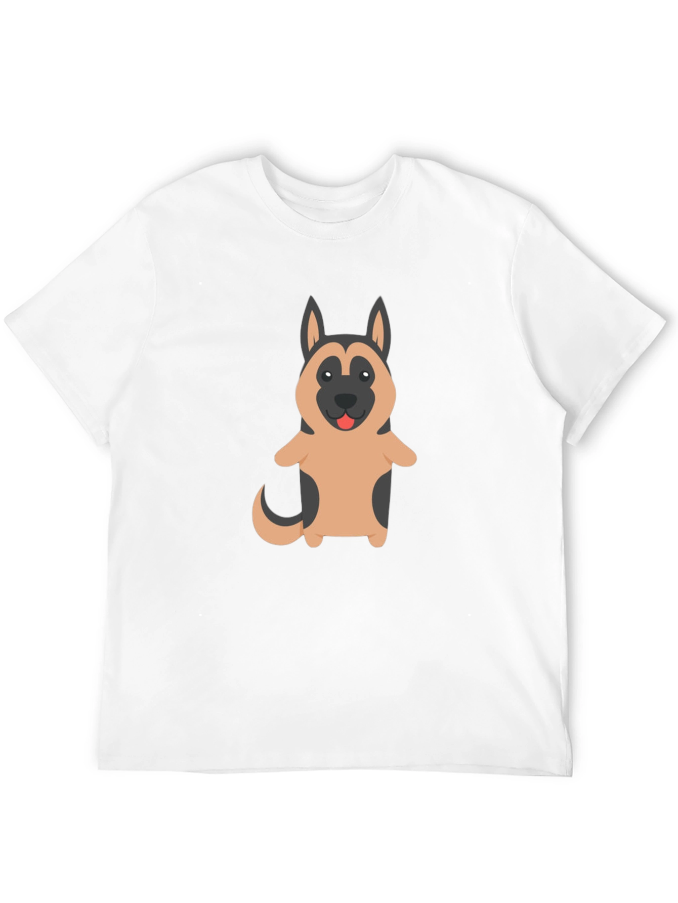 German Shepherd Dog Cartoon Graphic T-Shirt