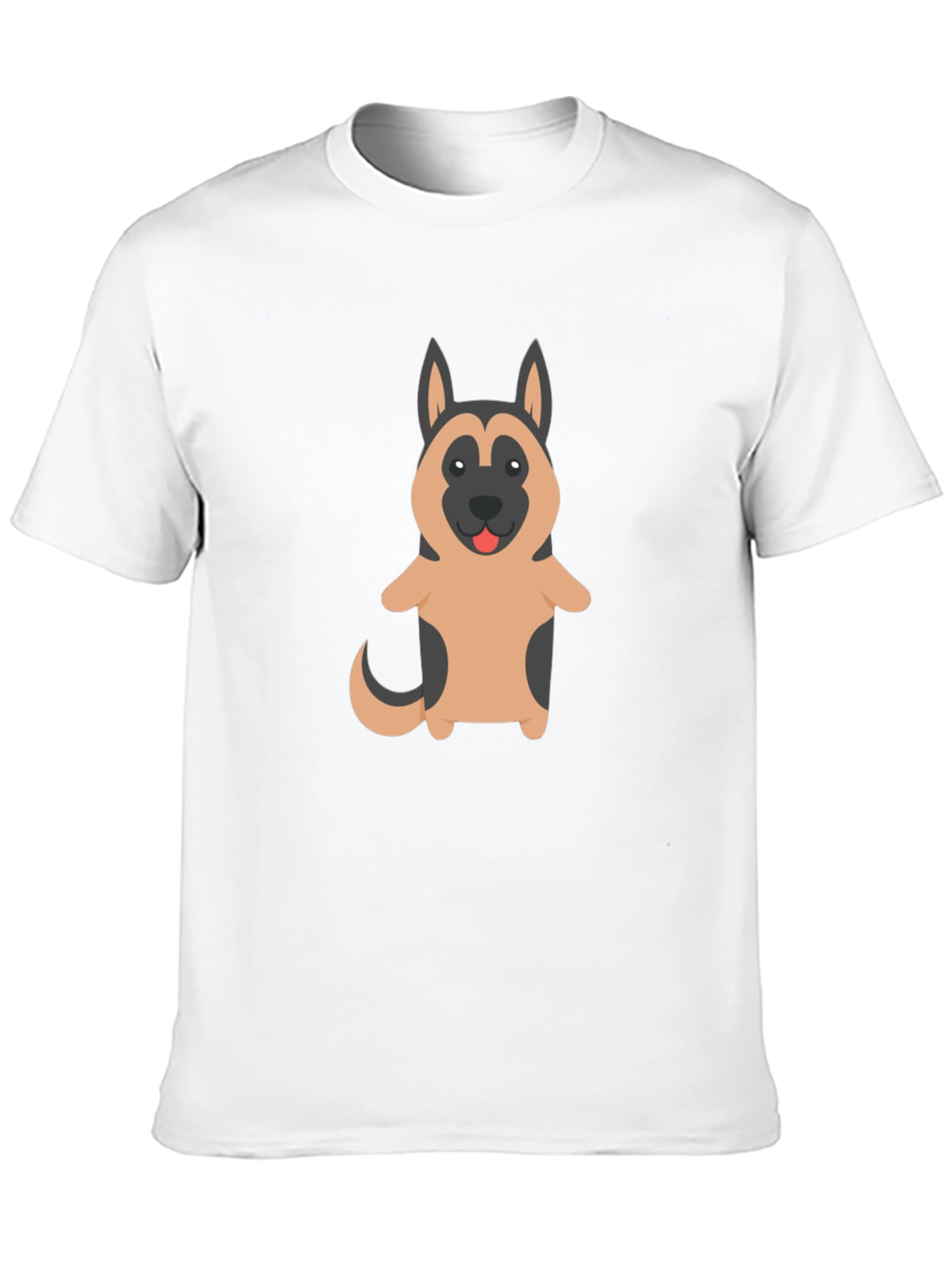 German Shepherd Dog Cartoon Graphic T-Shirt