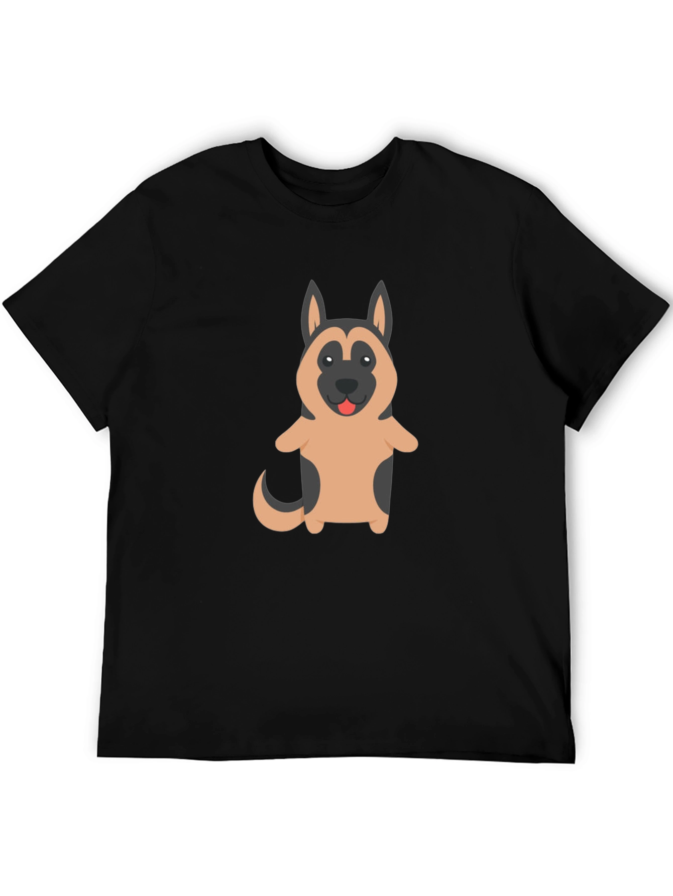 German Shepherd Dog Cartoon Graphic T-Shirt