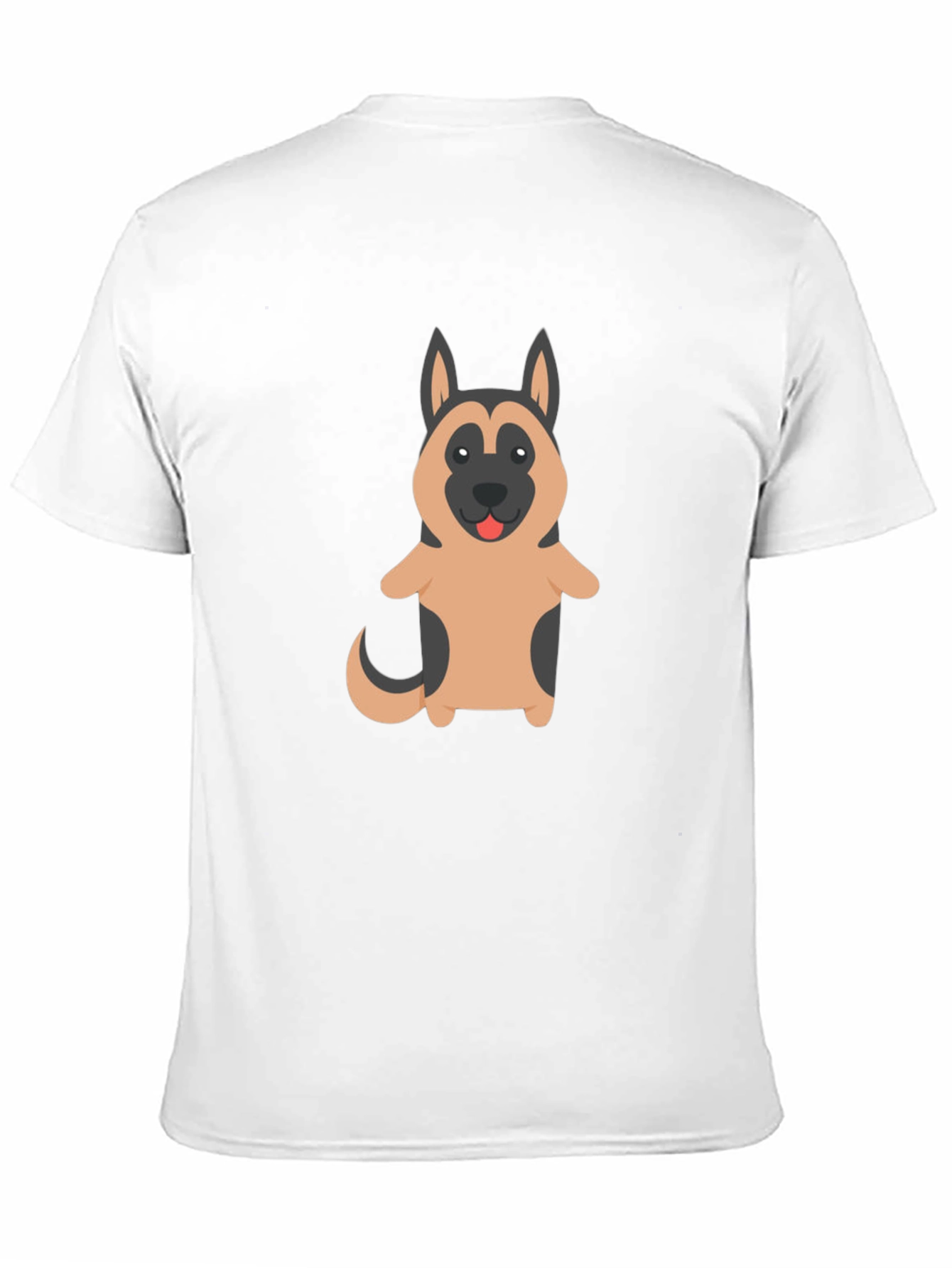 German Shepherd Dog Cartoon Graphic T-Shirt