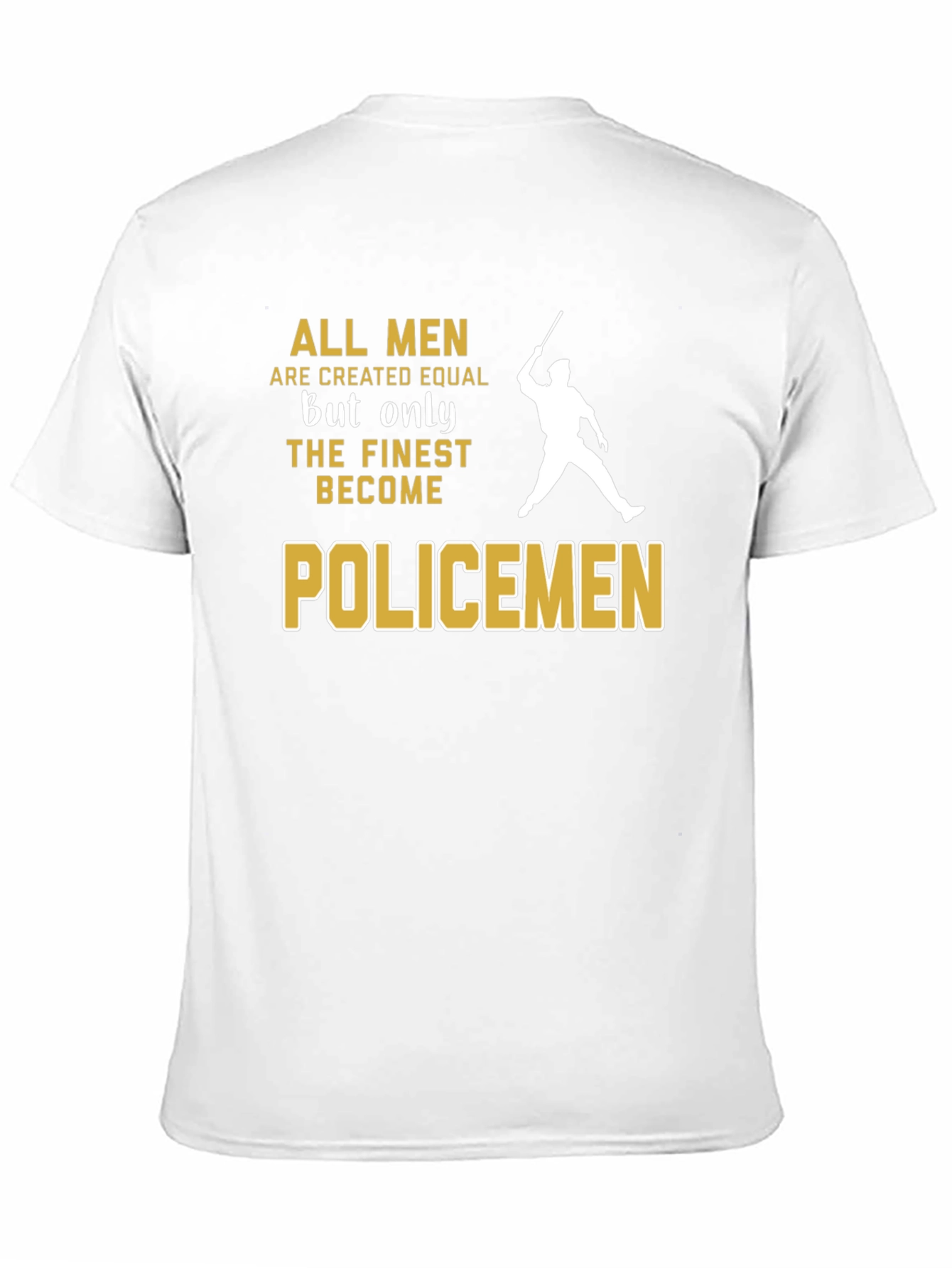 Finest Policemen Graphic T-Shirt - Black Cotton