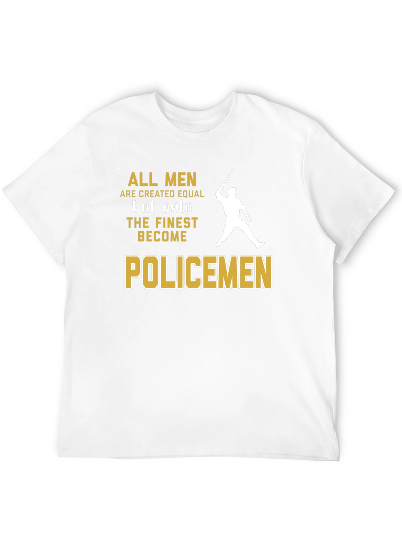 Finest Policemen Graphic T-Shirt - Black Cotton