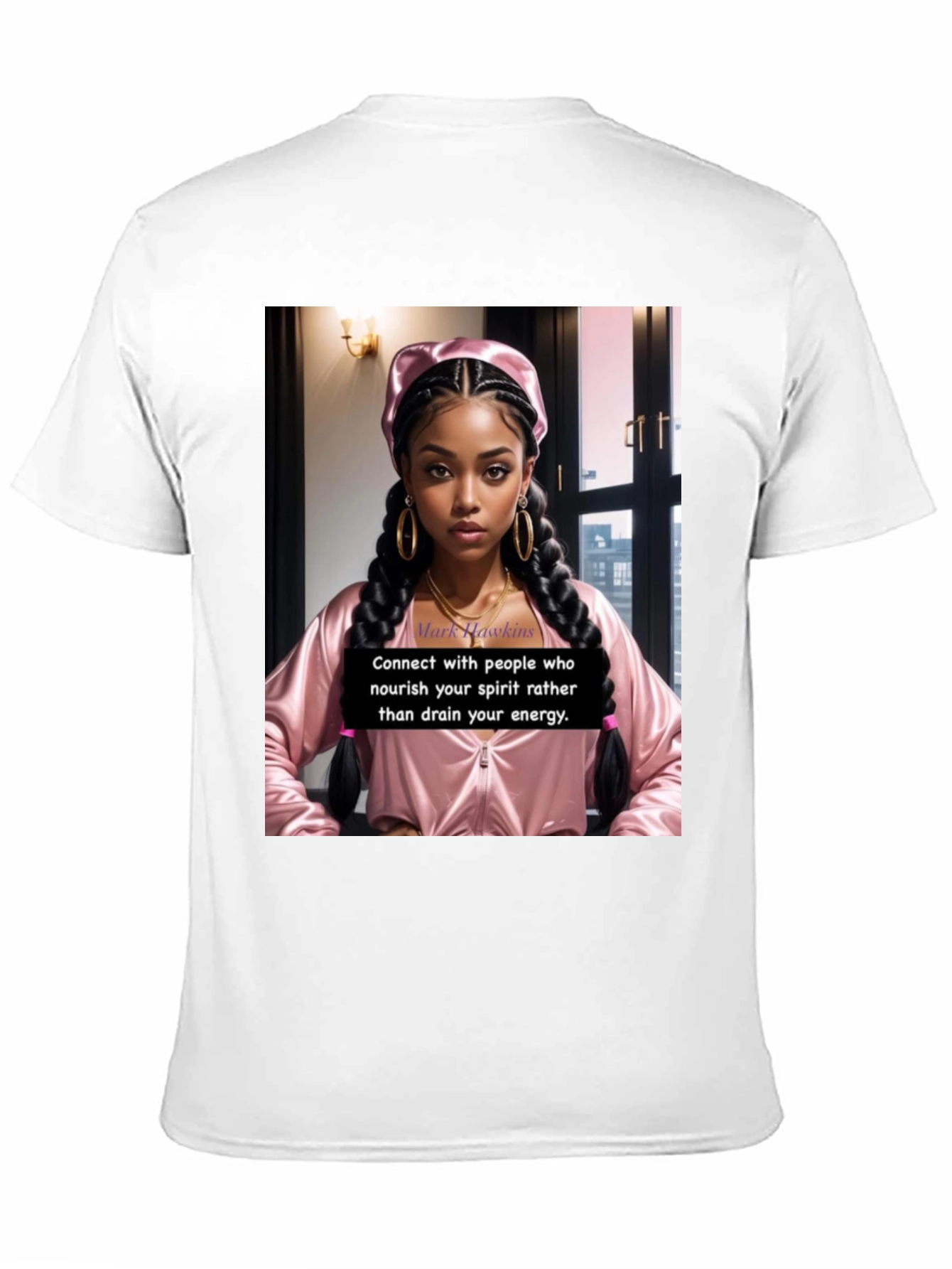 Stylish Black T-Shirt with Empowering Graphic Print