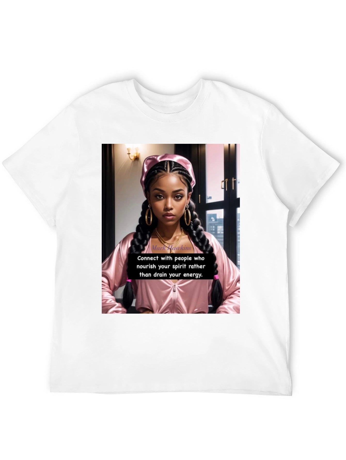 Stylish Black T-Shirt with Empowering Graphic Print