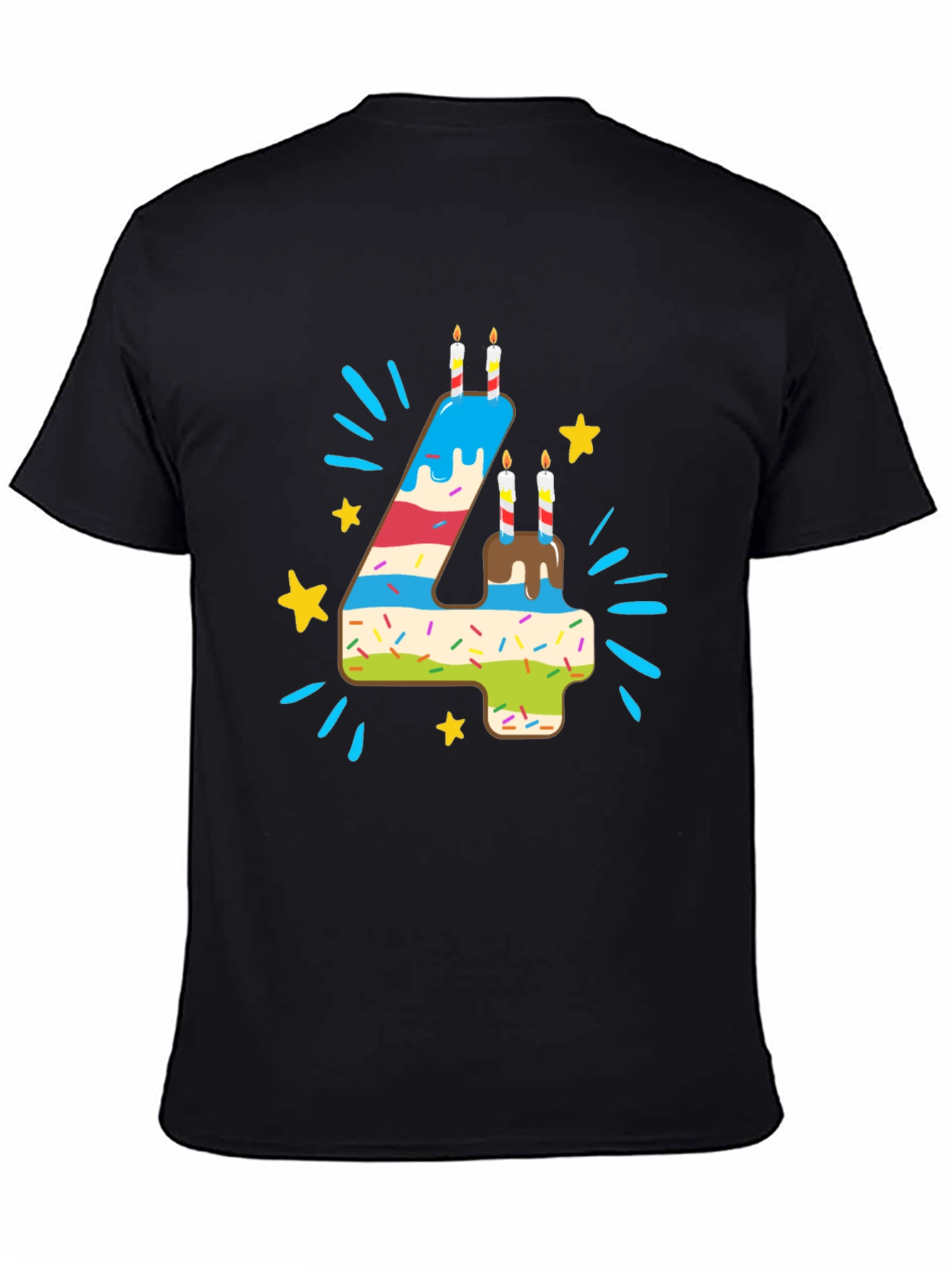 Birthday Number 4 T-Shirt - Fourth Birthday Tee