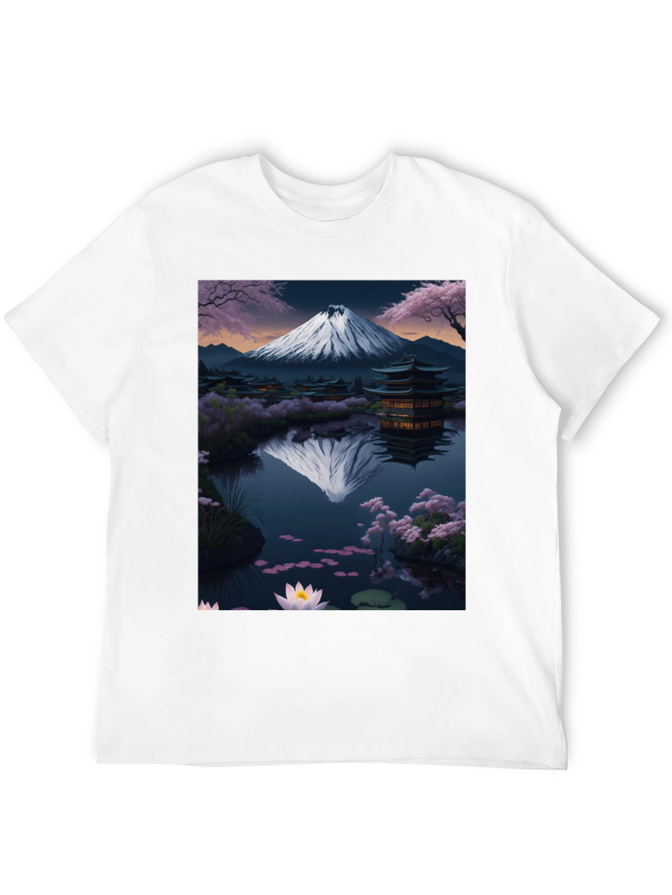 Mount Fuji Reflection Graphic Tee