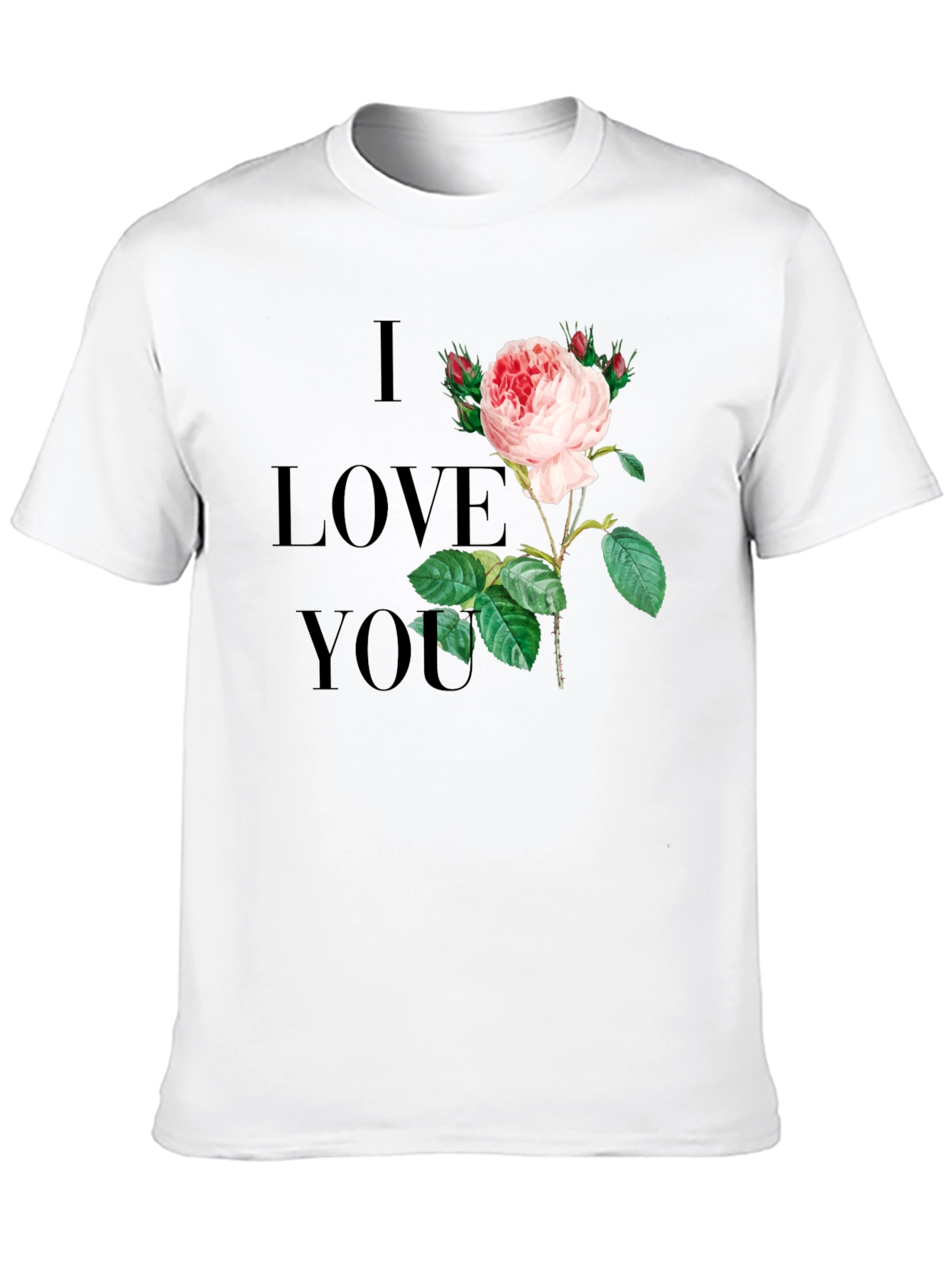 I Love You Rose Graphic Tee