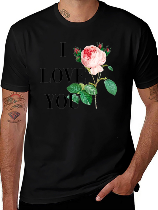 I Love You Rose Graphic Tee