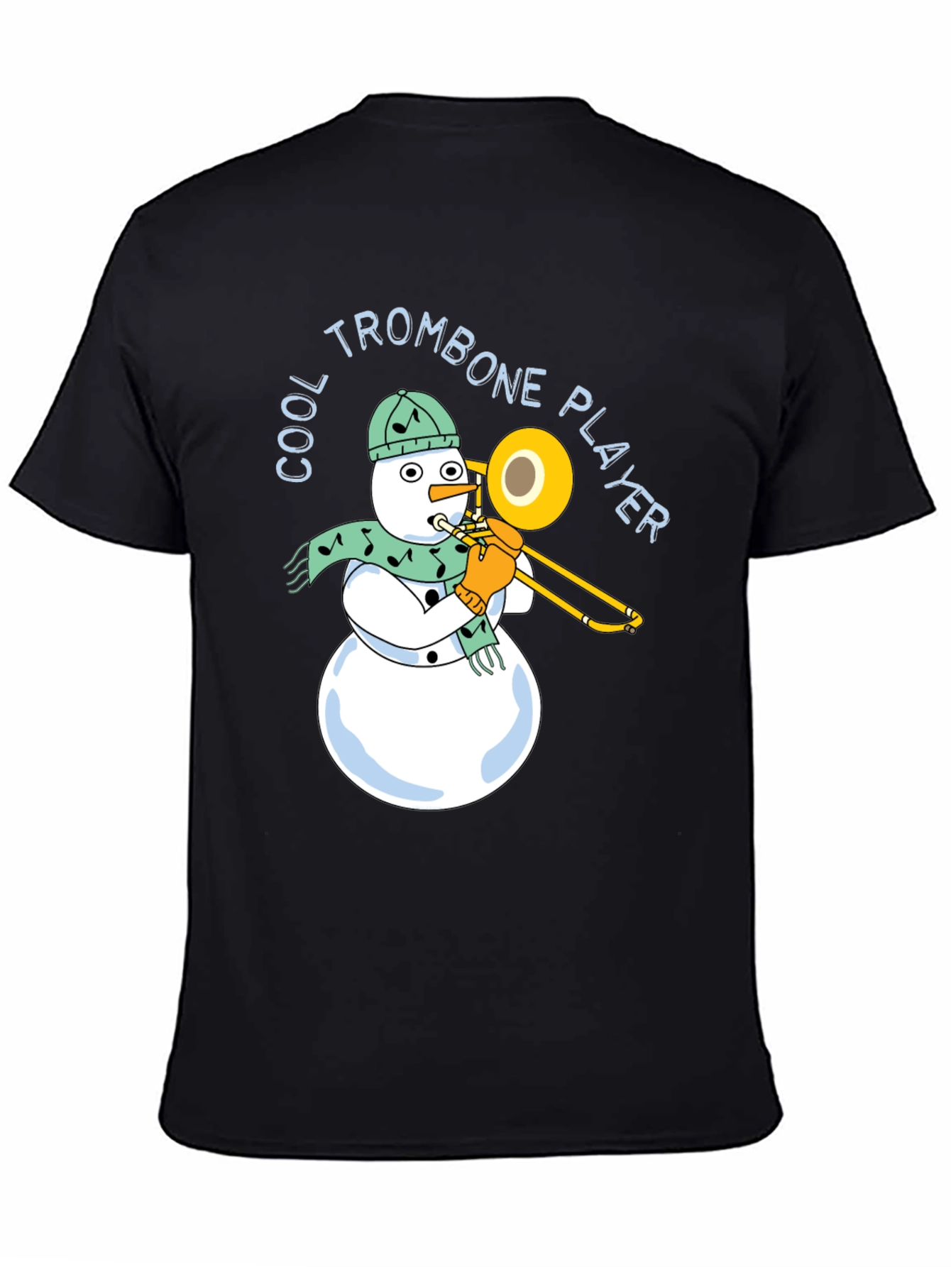 Cool Trombone Snowman T-Shirt