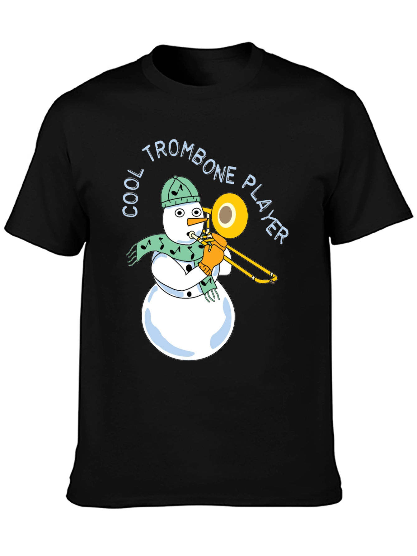 Cool Trombone Snowman T-Shirt