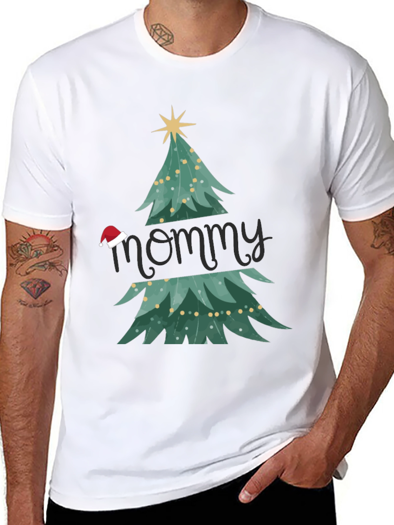 Festive Mommy Christmas Tree T-Shirt