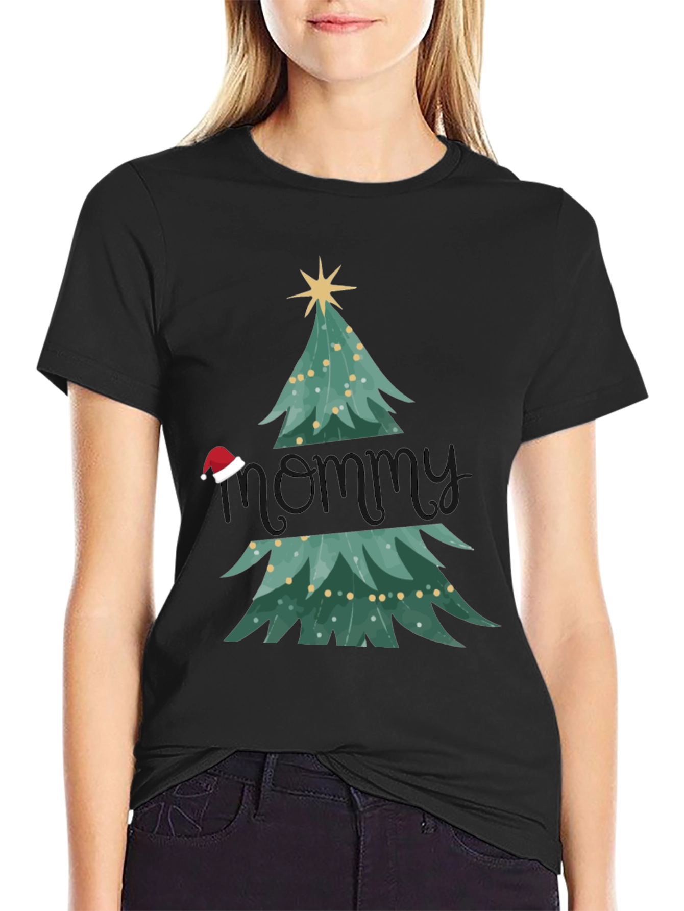 Festive Mommy Christmas Tree T-Shirt