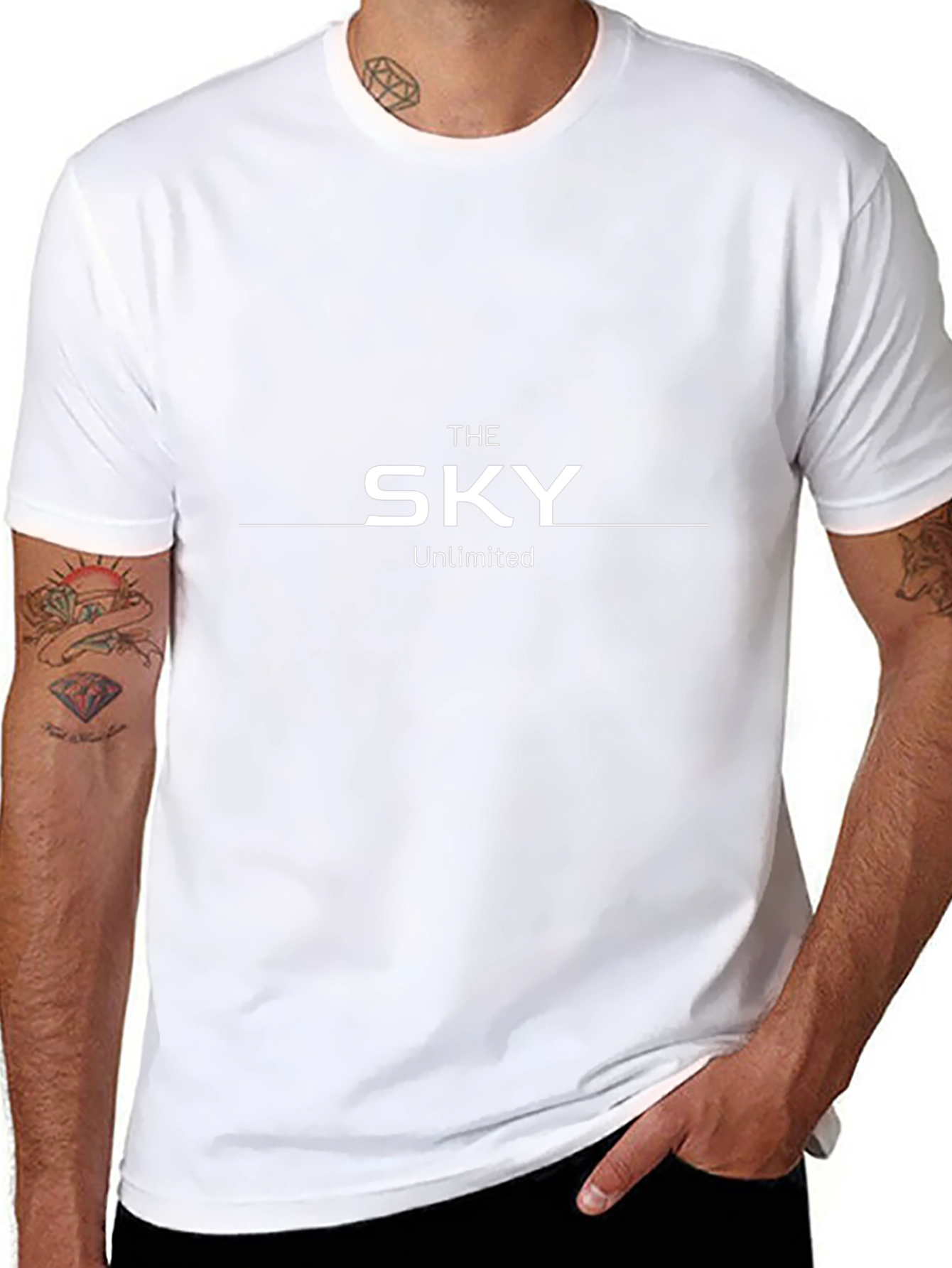 The Sky Unlimited Black Graphic Tee