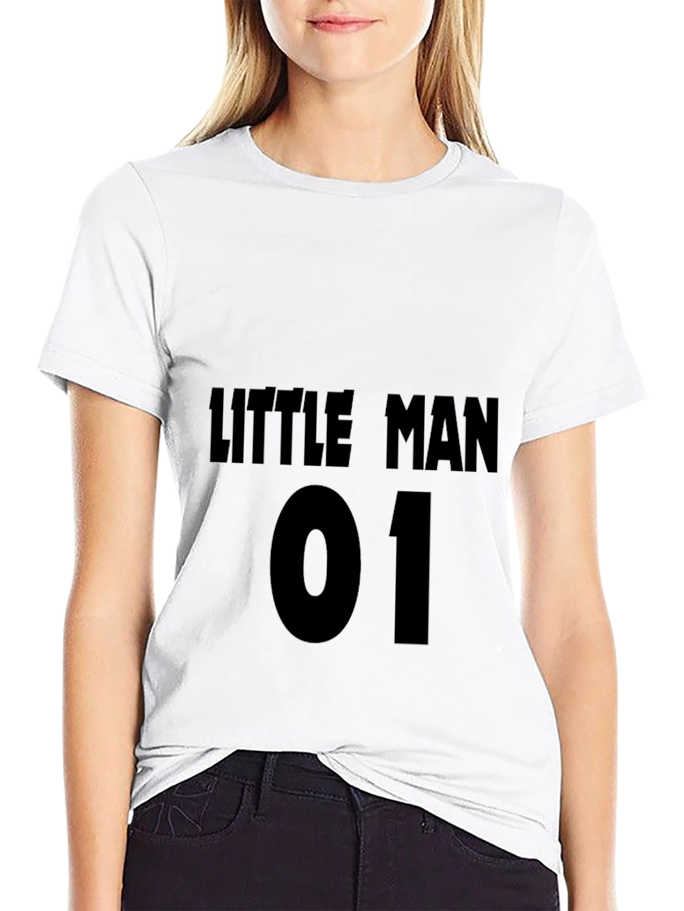 Little Man 01 Black T-Shirt