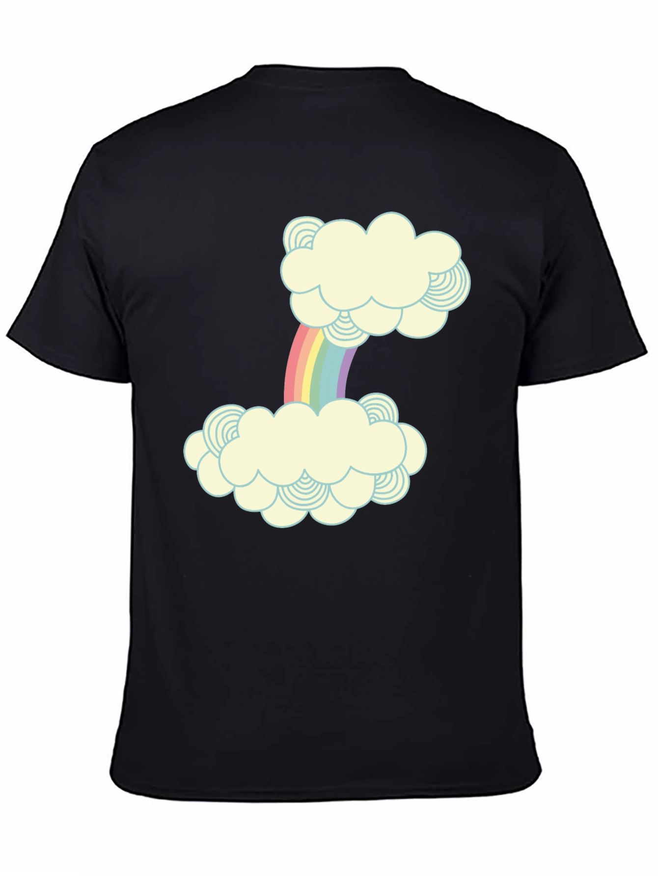 Rainbow Cloud Graphic Print T-Shirt