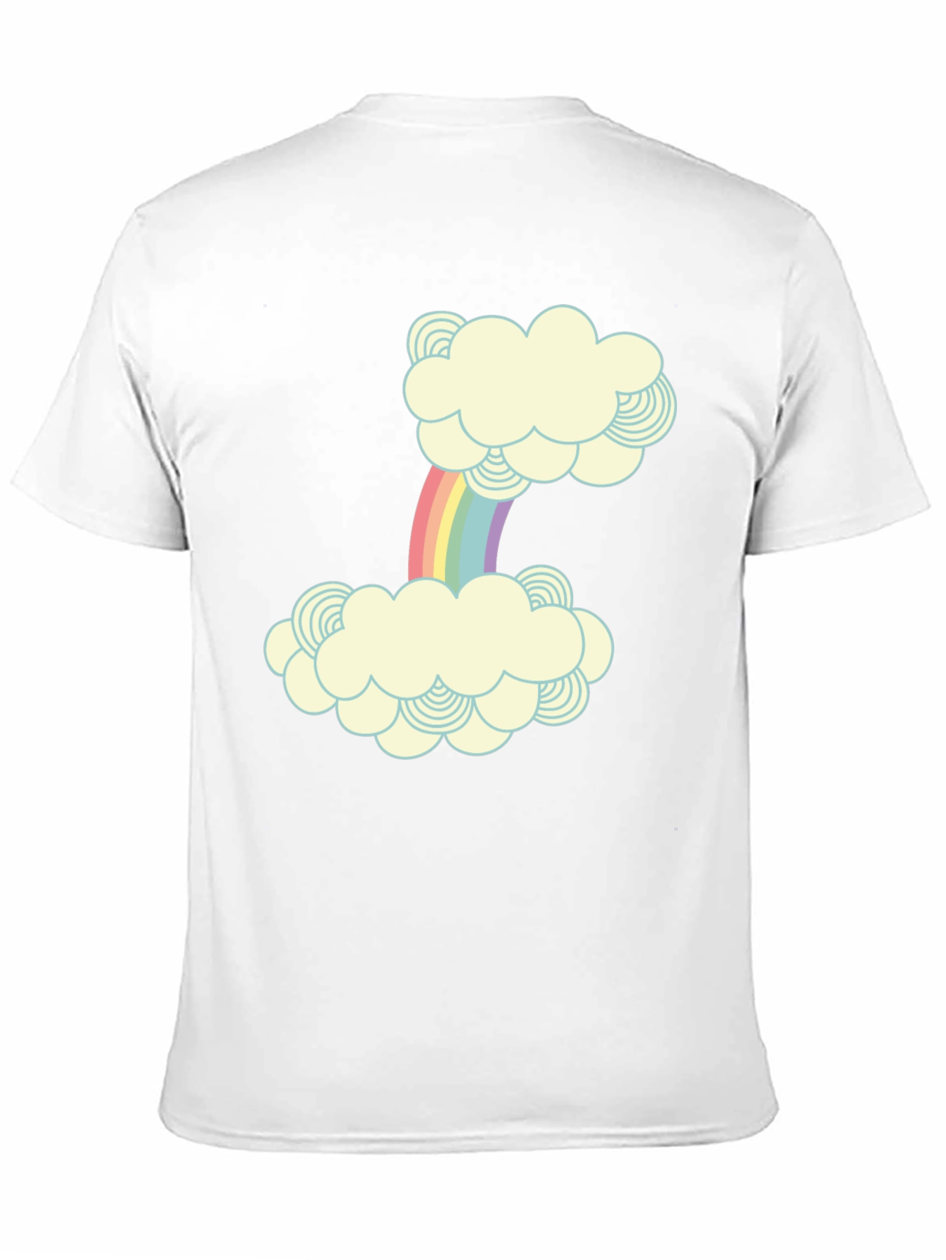 Rainbow Cloud Graphic Print T-Shirt