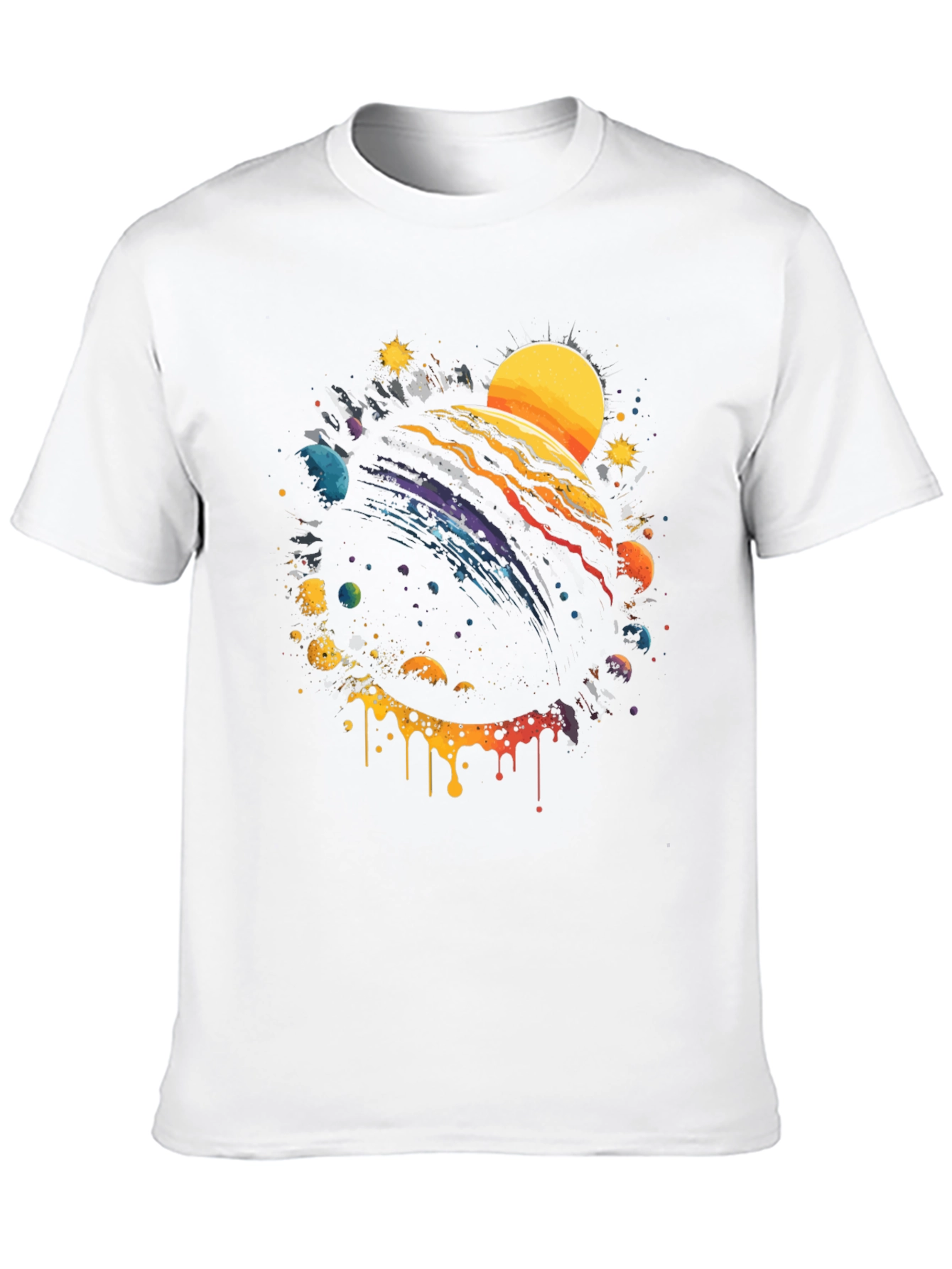 Cosmic Planet Black Graphic Tee