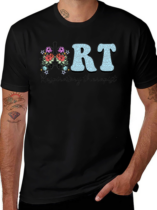 Floral RT Respiratory Therapist T-Shirt