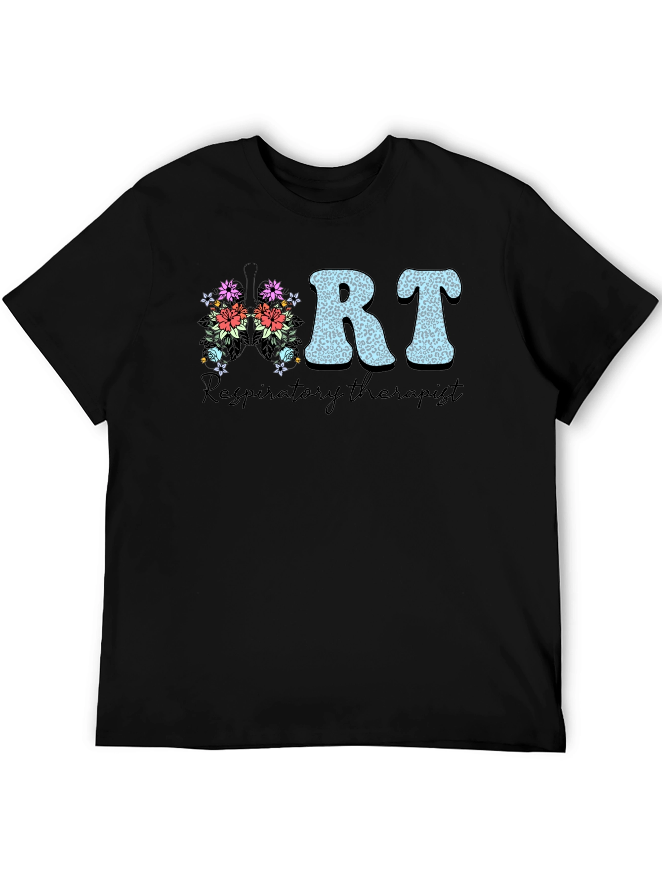 Floral RT Respiratory Therapist T-Shirt