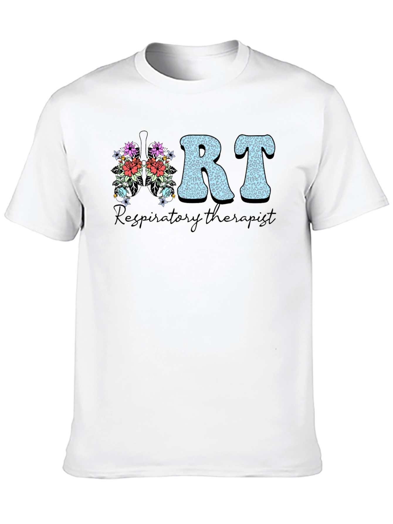 Floral RT Respiratory Therapist T-Shirt