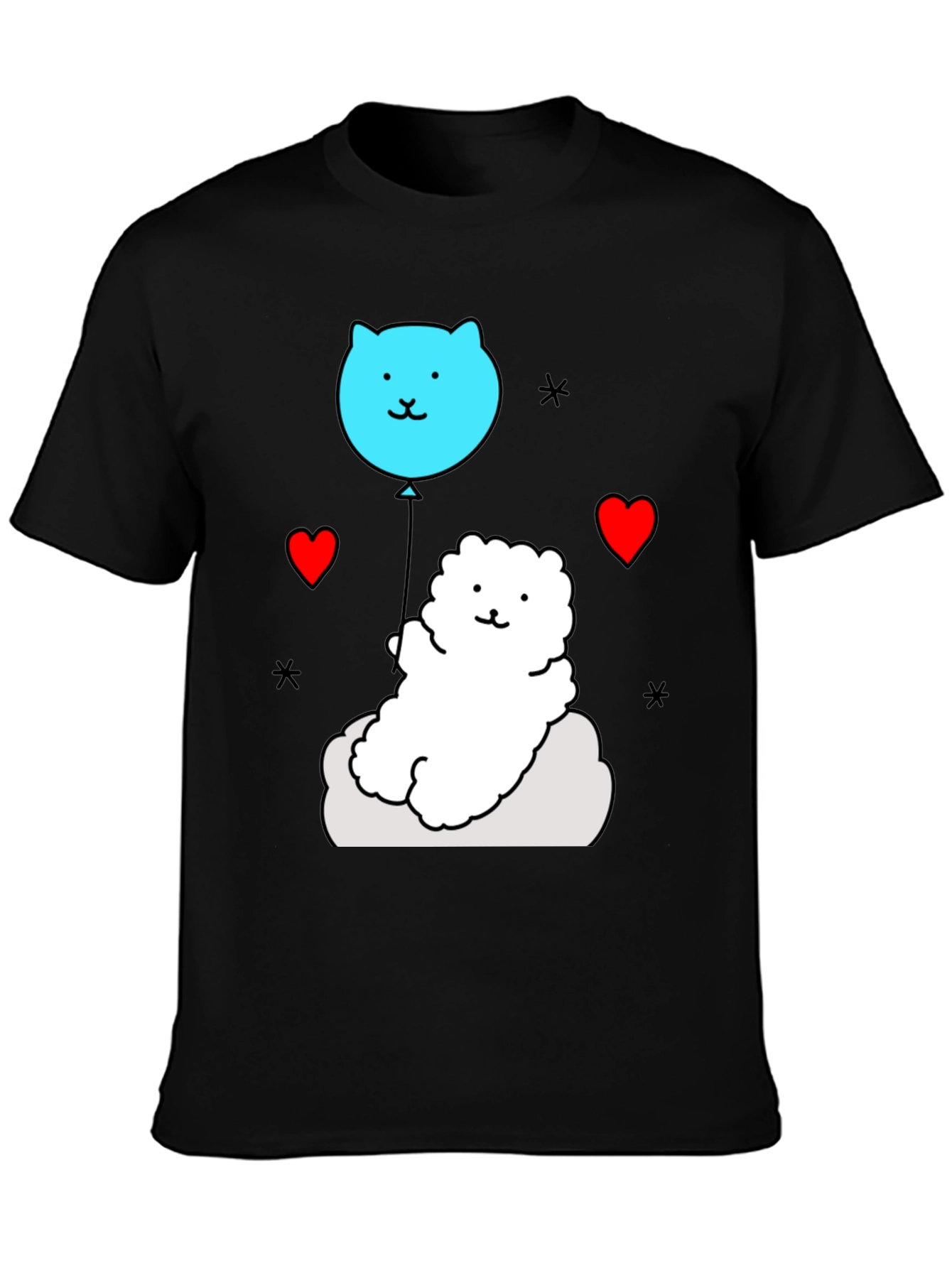 Cute Cloud Pup T-Shirt - Whimsical Design