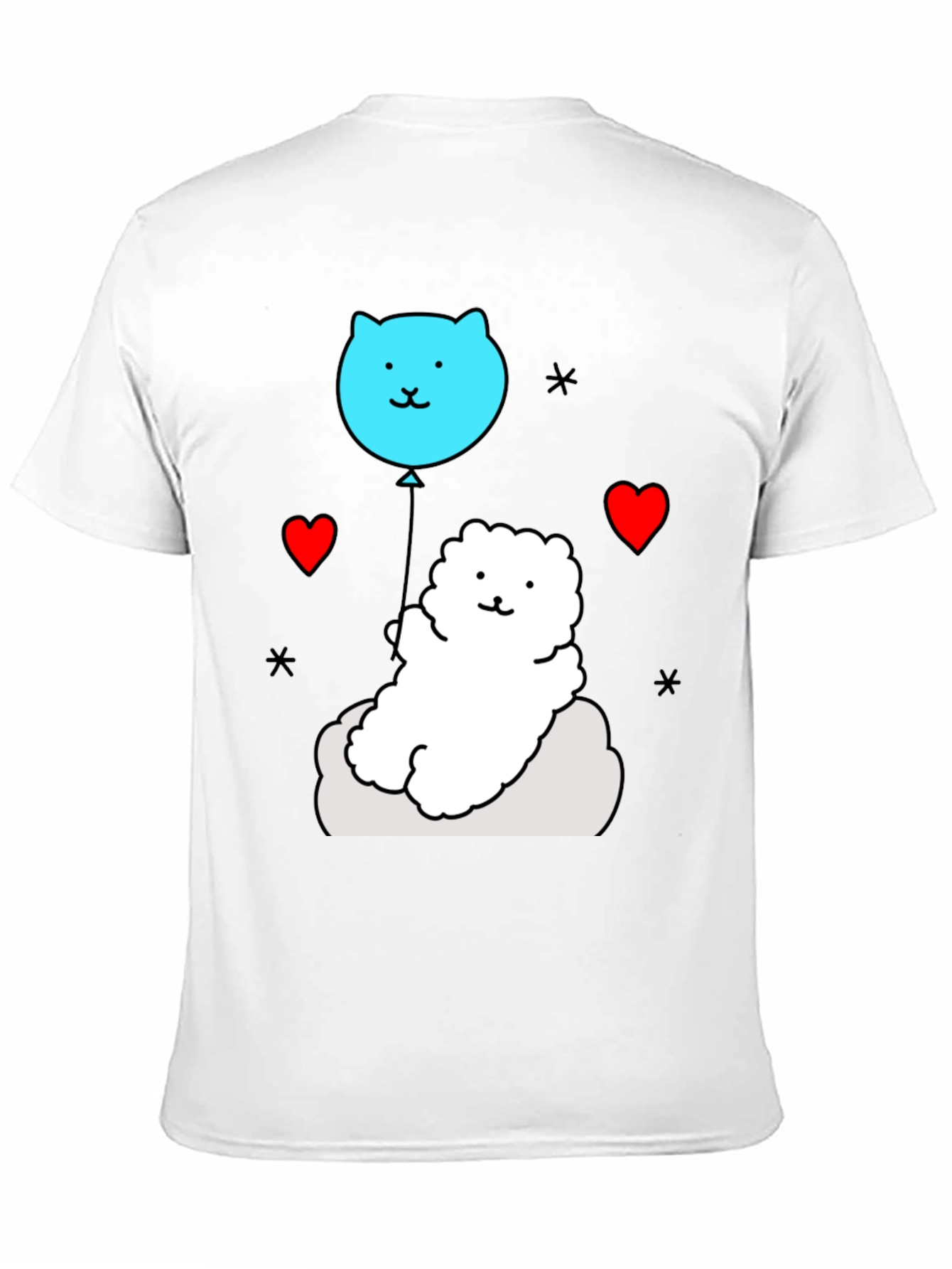 Cute Cloud Pup T-Shirt - Whimsical Design