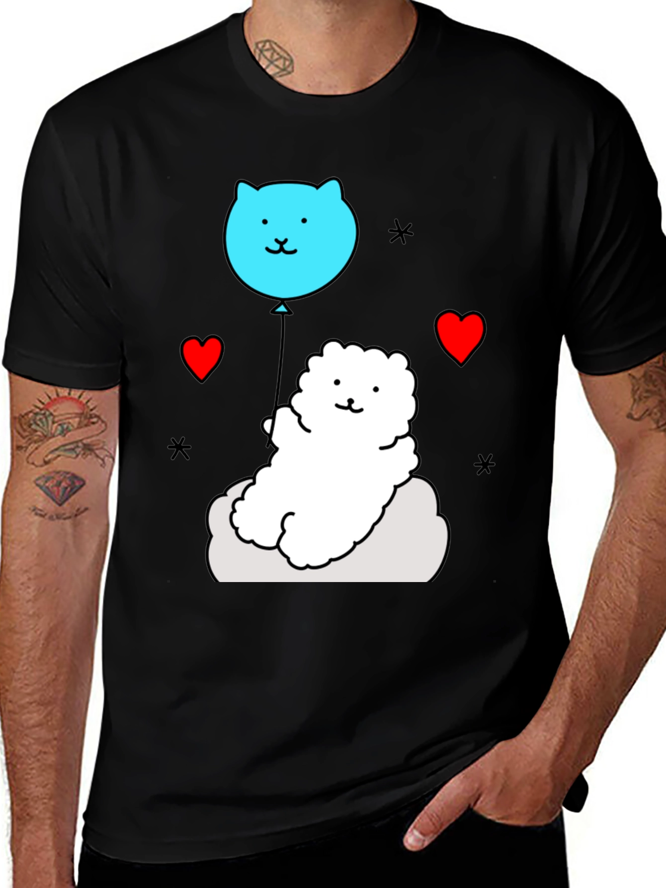 Cute Cloud Pup T-Shirt - Whimsical Design