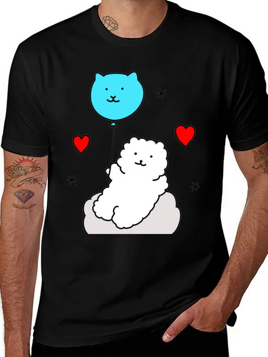 Cute Cloud Pup T-Shirt - Whimsical Design