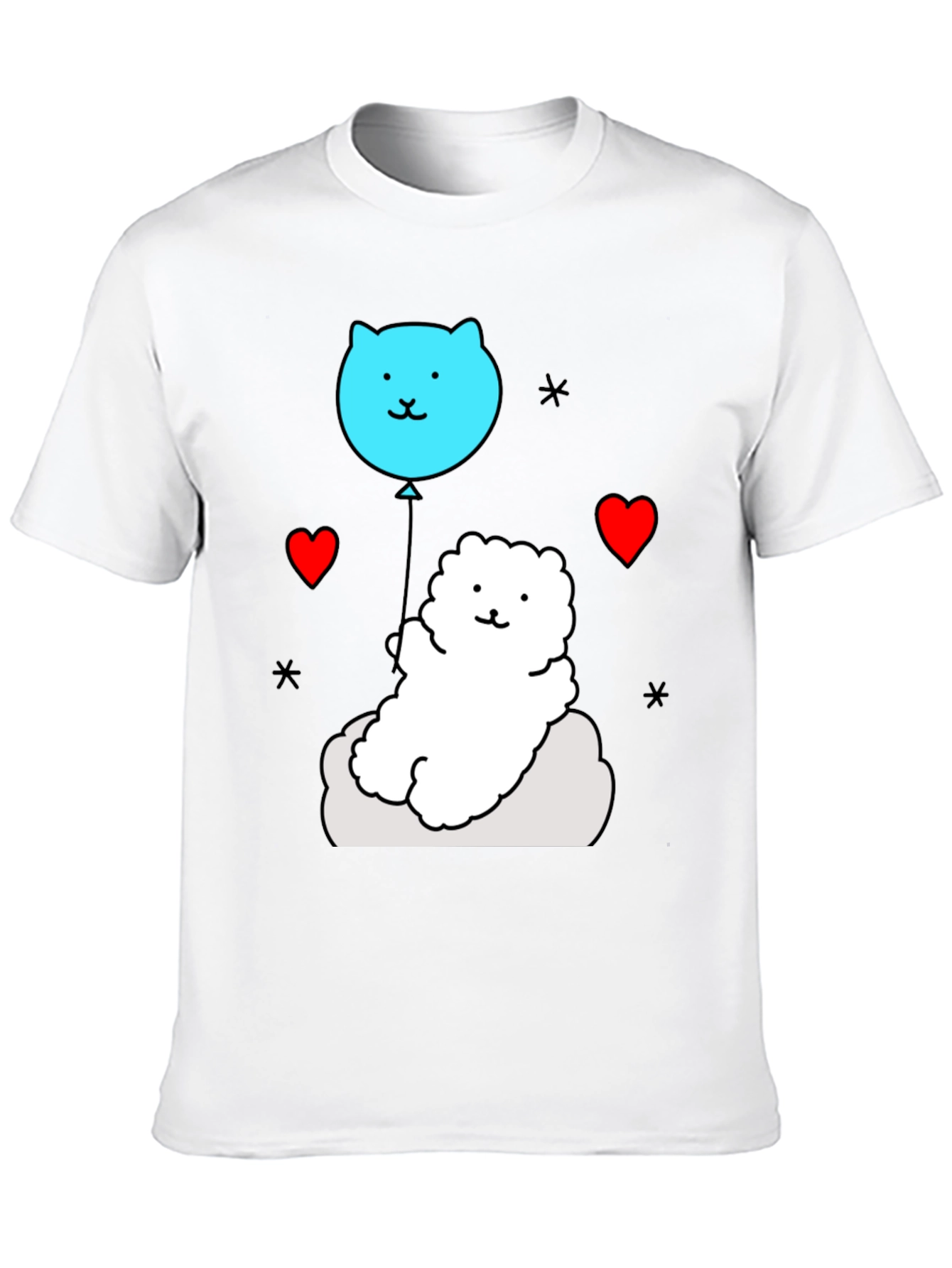 Cute Cloud Pup T-Shirt - Whimsical Design