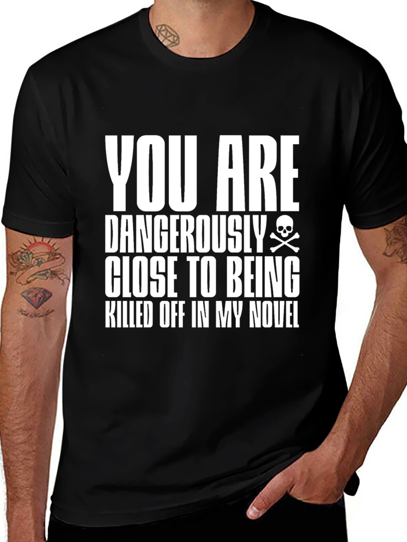 Novel Writers Threat T-Shirt - Black